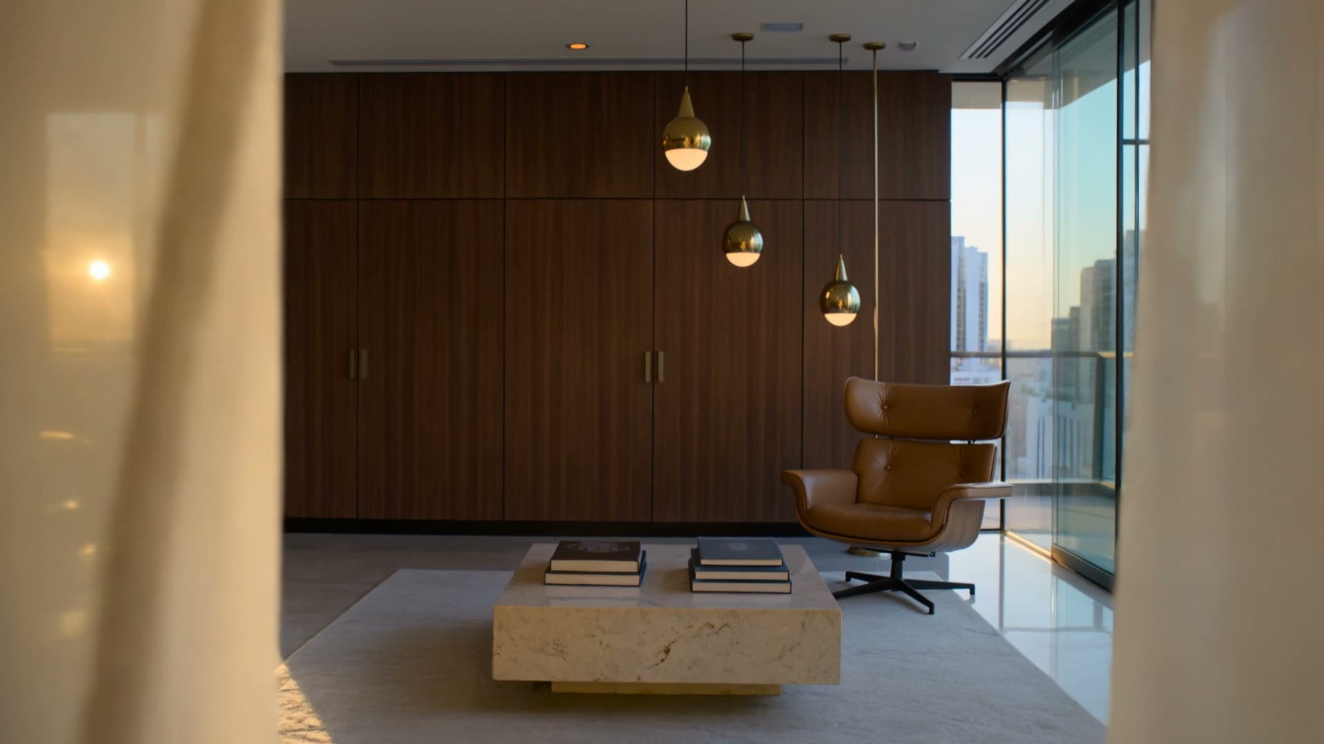 Corporate office interior by Pencil Sketch Design Studio — boardroom with bespoke joinery, Hyderabad.