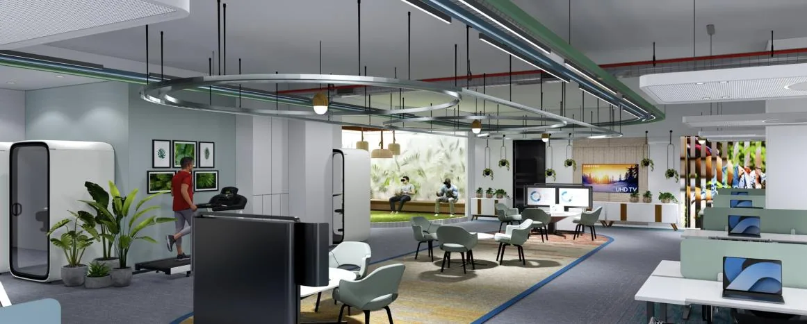 Bayer Science and Innovation — Bengaluru corporate office interior by Pencil Sketch Design Studio — view 1