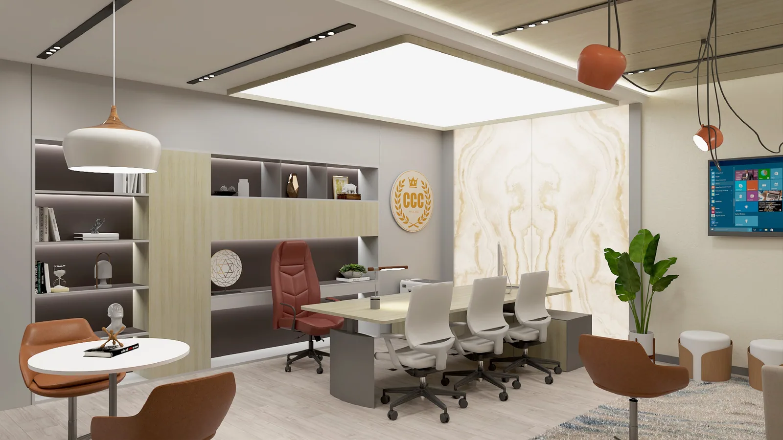 CCC Global — Hyderabad corporate office interior by Pencil Sketch Design Studio — view 1